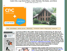Tablet Screenshot of cedar-log-homes.com